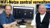 Sven Engelke zeigt am Beispiel eines WiFi Access-Point wie man über die Cloud auch komplexe WLAN-Netze im Blick behält. (Quelle: hiz)