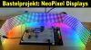 Mit NeoPixel Displays lassen sich leicht bunte Lichtteppiche programmieren. (Quelle: hiz)