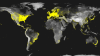Weltkarte der Internetdichte 2012