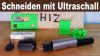 Mit einem Ultraschall-Messer lassen sich nicht nur Stützstrukturen von 3D-Druck Elementen einfacher entfernen, sondern auch Leder oder Holz schneiden. (Quelle: hiz)