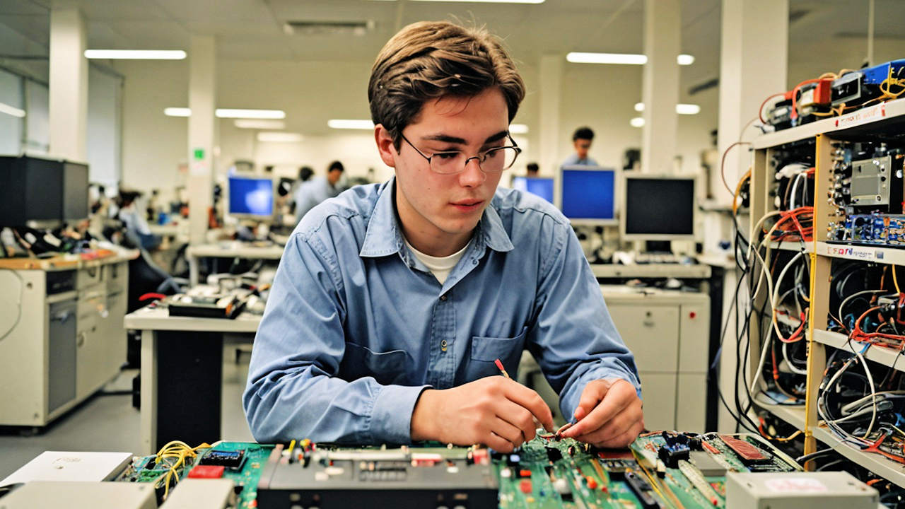 Hälfte der Ausbildungsbetriebe im Handwerk lässt sich bei der Digitalisierung von ihren Azubis helfen. (Quelle. KI/hiz)