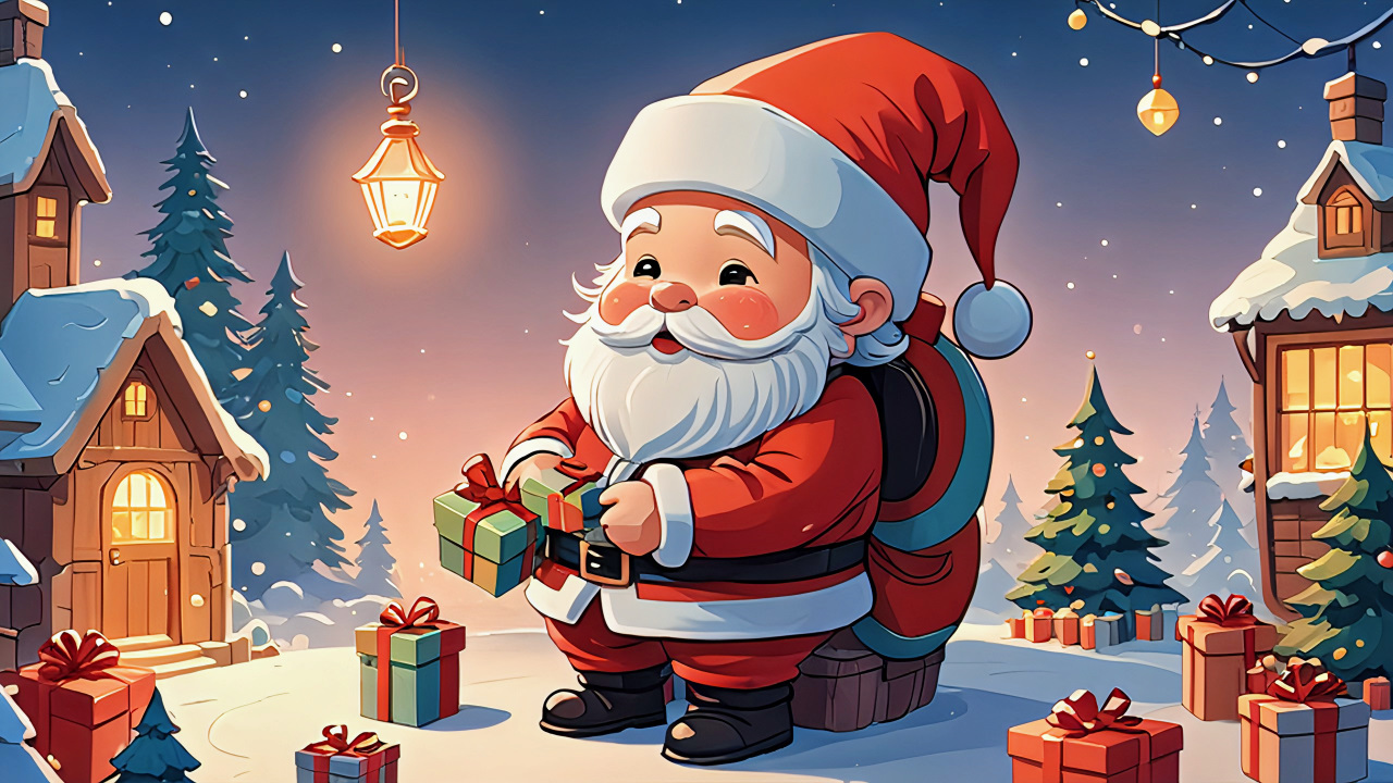 Der Weihnachtsmann hat es nicht leicht die richtigen Geschenke zu finden. Hier hilft schonmal die KI. (Quelle: hiz/KI)