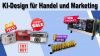 Anzeigen oder Social-Media-Beiträge mit generativer KI, Vorlagen und benutzerdefinierten Hintergründen erzeugen. (Quelle: hiz)