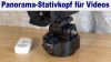 Mit dem Panorama-Stativkopf kann jede Kamera horizontal und vertikal per Fernbedienung beliebig eingestellt werden. (Quelle: hiz)