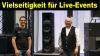 Jochen Gotzen von dB Technologies erklärt warum die Insignia Boxen eine Lösung zur Beschallung von größeren Veranstaltungen wie Stadtfeste sind. (Quelle: hiz)