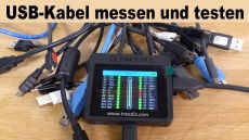 Das kompakte Treedix TRX5-0816 misst USB-Kabel nicht nur auf Durchgang, sondern gibt auch Auskunft über die unterstützten USB-Funktionen. (Quelle: hiz)